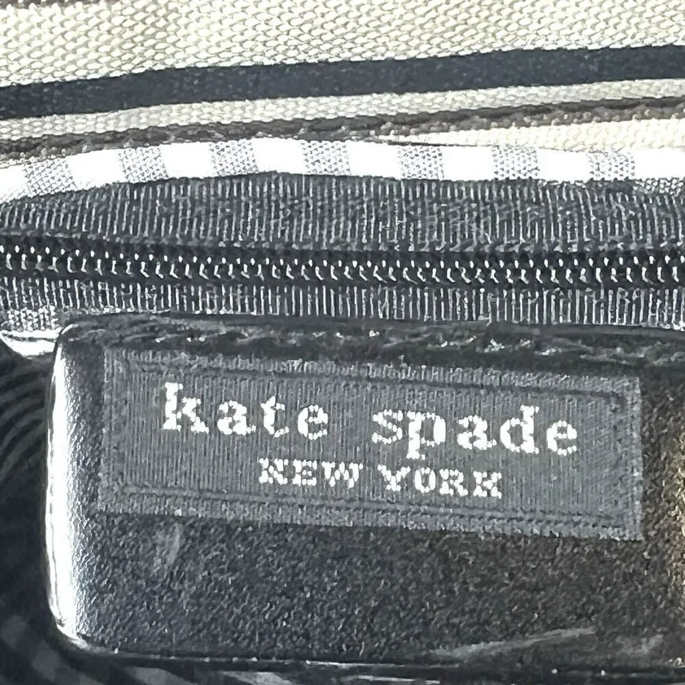 kate spade new york Womens Mini Small Purse Handbag Stripe Bow Multicolor Canvas
